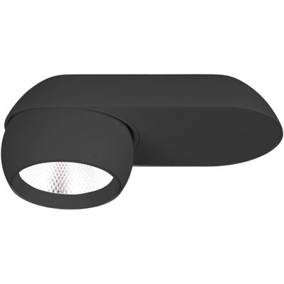 MAXLIGHT Faretto Plafoniera Ovale Orientabile Nero Led 10w Zeus MAXLIGHT Faretto Plafoniera Ovale Orientabile Nero Led 10w Zeus