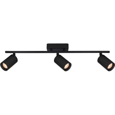 ITALUX Plafoniera Tris Nera Barra 3 Faretti Gu10 Orientabili ITALUX Plafoniera Tris Nera Barra 3 Faretti Gu10 Orientabili