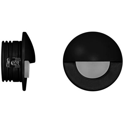 BENEITO FAURE - Ilo - Luce Da Incasso Segnapasso Led Beneito & Faure - 2w, Luce Calda 3000k, 120° - Applique Da Incasso Circolare Nera BENEITO FAURE - Ilo - Luce Da Incasso Segnapasso Led Beneito & Faure - 2w, Luce Calda 3000k, 120° - Applique Da Incasso Circolare Nera