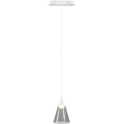 MAXLIGHT Lampada A Sospensione Magnetica Bianca Cono Vetro 6w 3000k MAXLIGHT Lampada A Sospensione Magnetica Bianca Cono Vetro 6w 3000k