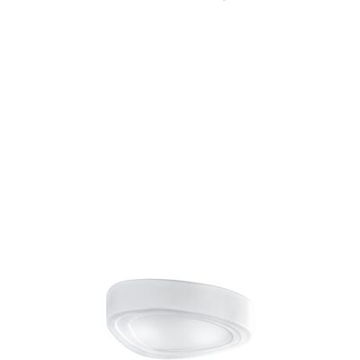 PERENZ Mou Plafoniera In Vetro Bianco Soffiato 2 Luci Attacco E27, 35cm PERENZ Mou Plafoniera In Vetro Bianco Soffiato 2 Luci Attacco E27, 35cm