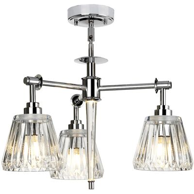 ELSTEAD Agatha - Lampada A Sospensione A 3 Bracci Multibraccio Cromo Lucido Ip44, G9 - ELSTEAD Agatha - Lampada A Sospensione A 3 Bracci Multibraccio Cromo Lucido Ip44, G9 -