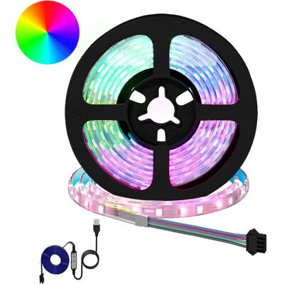 VIDAXL Striscia Led 2 Pz Nero E Trasparente Rame E Plastica VIDAXL Striscia Led 2 Pz Nero E Trasparente Rame E Plastica