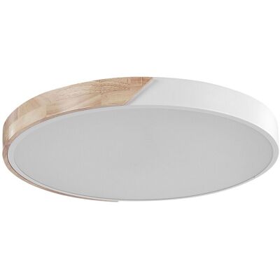 Beliani Lampada da Soffitto Bianca Legno Leggero Acciaio Acrilico LED Moderna Beliani Lampada da Soffitto Bianca Legno Leggero Acciaio Acrilico LED Moderna