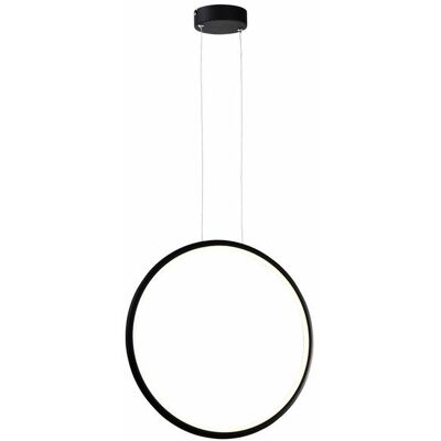 Reality Lampada A Sospensione Led Ragi Anello Nero Ø43 24w Reality Lampada A Sospensione Led Ragi Anello Nero Ø43 24w
