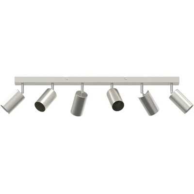 HELLOSHOP26 Faretto Da Soffitto Moderno Cilindrico Direzionale 73 X 5,5 X 16,5 Cm Metallo Nichelato 020058311 HELLOSHOP26 Faretto Da Soffitto Moderno Cilindrico Direzionale 73 X 5,5 X 16,5 Cm Metallo Nichelato 020058311