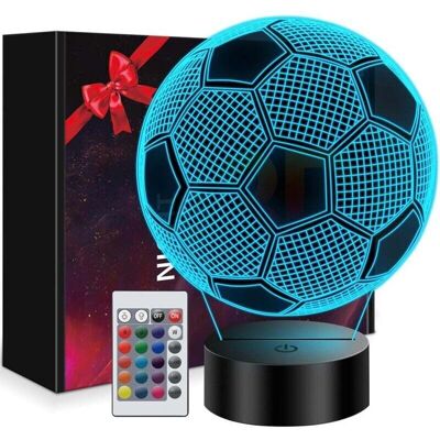 OEM Regalo Di Calcio Per Ragazzi, Luce Notturna 3d A Illusione Ottica A Forma Di Pallone Da Calcio Per Bambini, 16 Colori, Regalo Per Ragazzi Dai 7 Ai 14 Anni, Lampada Da Calcio, Decorazione Per La Camera OEM Regalo Di Calcio Per Ragazzi, Luce Notturna 3d A Illusione Ottica A Forma Di Pallone Da Calcio Per Bambini, 16 Colori, Regalo Per Ragazzi Dai 7 Ai 14 Anni, Lampada Da Calcio, Decorazione Per La Camera