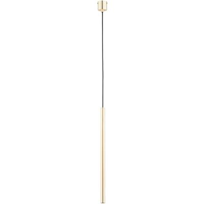 ALFA Collet Gold/brass Metal Tube Pendant Light 110cm, Modern Decorative Slim Hanging Ceiling Lamp For Kitchen Island/dining Table, 1xg9 Max 10w, Ip20 Indoor ALFA Collet Gold/brass Metal Tube Pendant Light 110cm, Modern Decorative Slim Hanging Ceiling Lamp For Kitchen Island/dining Table, 1xg9 Max 10w, Ip20 Indoor