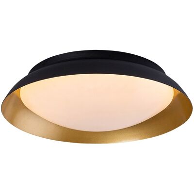 RABALUX Plafoniera Led Moderna Tonda Nero/oro Ø30 20w RABALUX Plafoniera Led Moderna Tonda Nero/oro Ø30 20w