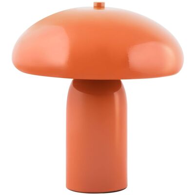 BELIANI Lampada Da Tavolo Con Paralume In Ferro, Singola 22 Cm Arancione Sanya BELIANI Lampada Da Tavolo Con Paralume In Ferro, Singola 22 Cm Arancione Sanya