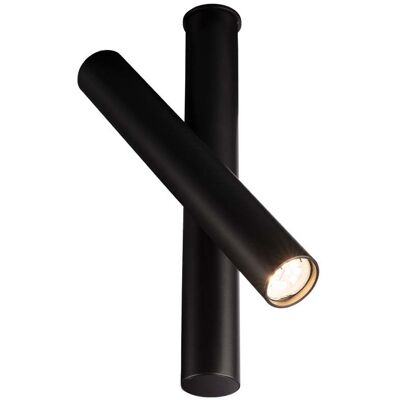 SHILO Spot Soffitto Nero Tondo Ø6 Orientabile Gu10 SHILO Spot Soffitto Nero Tondo Ø6 Orientabile Gu10