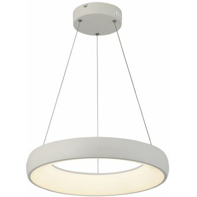 Reality Lampada A Sospensione Bianca Lima Ring Led 24w Reality Lampada A Sospensione Bianca Lima Ring Led 24w