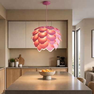 ETC-SHOP Foglie Lampada A Sospensione Soggiorno Camera Da Letto Fiori Lampada Da Soffitto Viola In Un Set Che Include Lampadine A Led ETC-SHOP Foglie Lampada A Sospensione Soggiorno Camera Da Letto Fiori Lampada Da Soffitto Viola In Un Set Che Include Lampadine A Led
