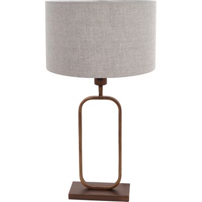 STEINHAUER - Lampada Da Tavolo - Stang - Bronzo - Lino Metallo - STEINHAUER - Lampada Da Tavolo - Stang - Bronzo - Lino Metallo -