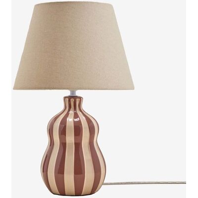 SKLUM Lampada Da Tavolo ↑40 Cm In Ceramica E Lino Jolira SKLUM Lampada Da Tavolo ↑40 Cm In Ceramica E Lino Jolira