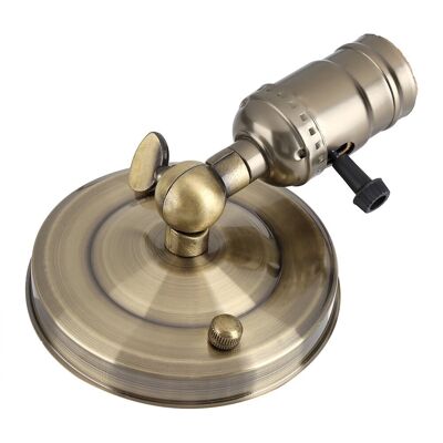 YOTOWN Portalampada Da Parete Vintage Con Interruttore, 220v, Stile Retrò, Ideale Per Arredamento Casa E Bar. YOTOWN Portalampada Da Parete Vintage Con Interruttore, 220v, Stile Retrò, Ideale Per Arredamento Casa E Bar.