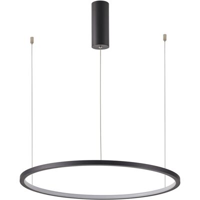 ITALUX Lampada A Sospensione Led Anello Nero 38w Vinola ITALUX Lampada A Sospensione Led Anello Nero 38w Vinola