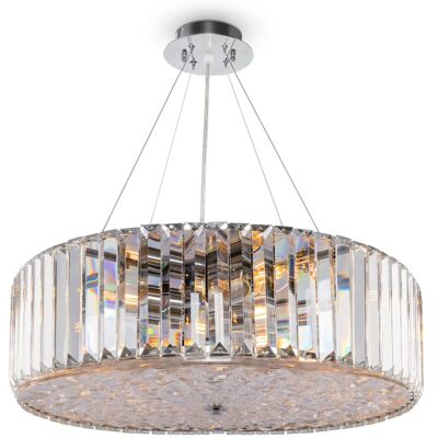 MAYTONI Plafoniera Cristallo Recinto 8 Luci Cromo E27 MAYTONI Plafoniera Cristallo Recinto 8 Luci Cromo E27