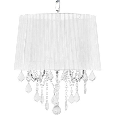 Beliani Lampadario Glam in Cristallo 3 Luci - Lampadario Da Soffitto Beliani Lampadario Glam in Cristallo 3 Luci - Lampadario Da Soffitto