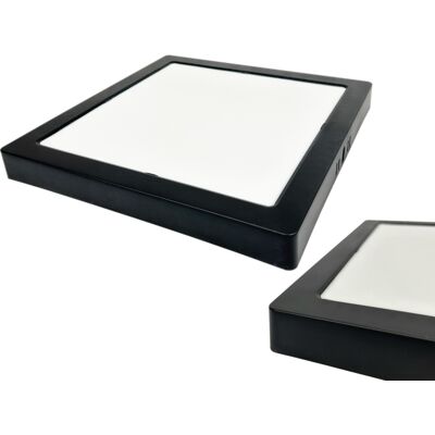 ECOLIGHT Plafoniera Led Downlight Quadrata Nera 29,5cm 24w 4000k ECOLIGHT Plafoniera Led Downlight Quadrata Nera 29,5cm 24w 4000k