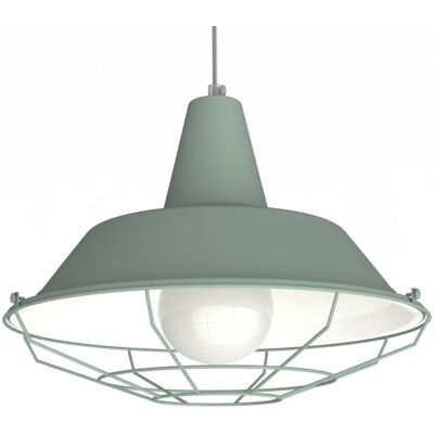 LUMICOM Tivoli Sospensione, 1xe27, Max 42w, Metallo, Verde Iceberg/bianco, D.35cm - LUMICOM Tivoli Sospensione, 1xe27, Max 42w, Metallo, Verde Iceberg/bianco, D.35cm -