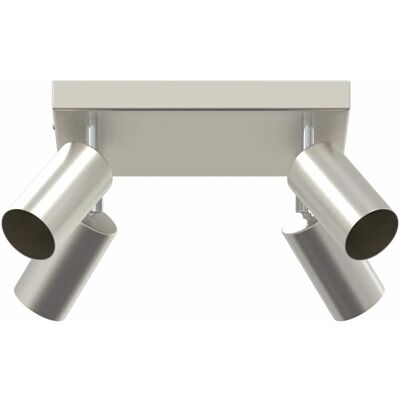 HELLOSHOP26 Faretto Da Soffitto Cilindrico Moderno Orientabile 26 X 26 X 16,5 Cm In Metallo Nichelato 020058310 HELLOSHOP26 Faretto Da Soffitto Cilindrico Moderno Orientabile 26 X 26 X 16,5 Cm In Metallo Nichelato 020058310