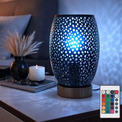 ETC-SHOP - Lampada da tavolo LED RGB - Nero/Oro - Telecomando - Lampada da tavolo ETC-SHOP - Lampada da tavolo LED RGB - Nero/Oro - Telecomando - Lampada da tavolo