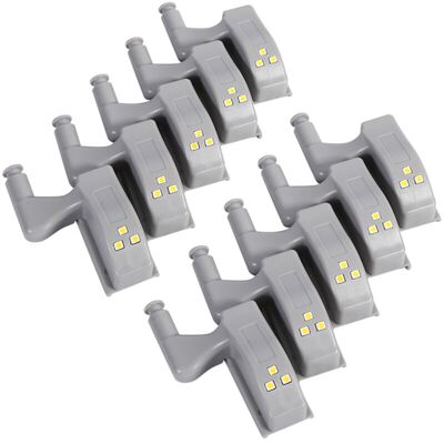 OEM 10 Luci A Led A Cerniera Per Armadio, Guardaroba, Credenza E Cucina (bianco Freddo) OEM 10 Luci A Led A Cerniera Per Armadio, Guardaroba, Credenza E Cucina (bianco Freddo)