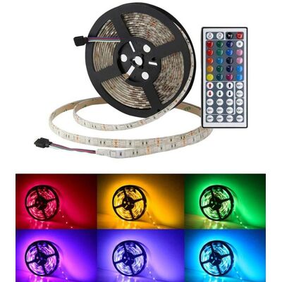 UNIVERSO Striscia Led Rgb 5050 Smd 300 Bobina 5mt Multicolori Illuminazioni Negozio UNIVERSO Striscia Led Rgb 5050 Smd 300 Bobina 5mt Multicolori Illuminazioni Negozio