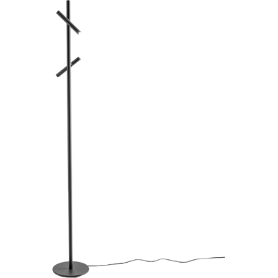 GEA LUCE Lampada Da Terra Gpin40 - Piantana 10,8w 2 Spot Led Orientabili In Alluminio Nero Opaco 3000k - Gealuce GEA LUCE Lampada Da Terra Gpin40 - Piantana 10,8w 2 Spot Led Orientabili In Alluminio Nero Opaco 3000k - Gealuce