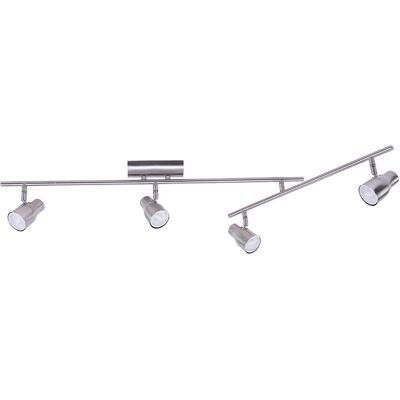 ETC-SHOP - LED 12W plafone da binario - acciaio nichel satinato ETC-SHOP - LED 12W plafone da binario - acciaio nichel satinato