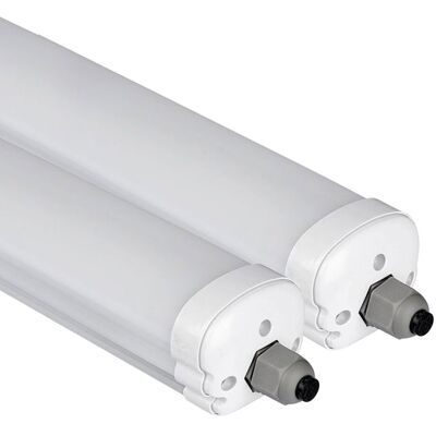 ETC-SHOP 2x Lampade A Led Da Soffitto Per Ambienti Umidi, Luce Per Cantina, Officina, Garage, Bianco Freddo 4320lm 36 Watt ETC-SHOP 2x Lampade A Led Da Soffitto Per Ambienti Umidi, Luce Per Cantina, Officina, Garage, Bianco Freddo 4320lm 36 Watt