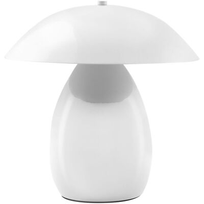 BELIANI Lampada Da Tavolo Moderna Con Paralume In Ferr30 Cm, A Forma Di Fungo Bianca Sigi BELIANI Lampada Da Tavolo Moderna Con Paralume In Ferr30 Cm, A Forma Di Fungo Bianca Sigi