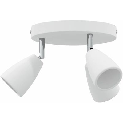 HELLOSHOP26 Faretto Da Soffitto Moderno Orientabile Con Illuminazione Concentrata 19 X 19 X 14,5 Cm Metallo Bianco 020058320 HELLOSHOP26 Faretto Da Soffitto Moderno Orientabile Con Illuminazione Concentrata 19 X 19 X 14,5 Cm Metallo Bianco 020058320