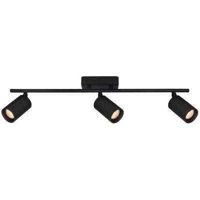 ITALUX Plafoniera Tris Nera Barra 3 Faretti Gu10 Orientabili ITALUX Plafoniera Tris Nera Barra 3 Faretti Gu10 Orientabili