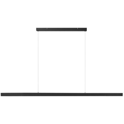 BELIANI Lampada A Sospensione Lineare A Led In Metallo 160 Cm Nera Baddana BELIANI Lampada A Sospensione Lineare A Led In Metallo 160 Cm Nera Baddana