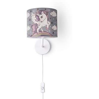PACO HOME Cosmo 213 Lampada da Parete - Luce per Bambini Unicorno PACO HOME Cosmo 213 Lampada da Parete - Luce per Bambini Unicorno