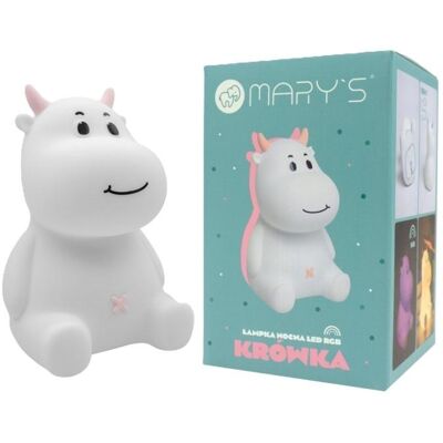 Lampada Notturna Ricaricabile Mucca Rosa di Mary - Luce Notturna Lampada Notturna Ricaricabile Mucca Rosa di Mary - Luce Notturna