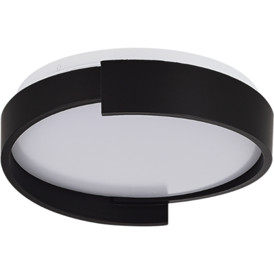 LIGHT PRESTIGE Plafoniera Moderna Nera Rotonda Ø27 Led 15w Halo Cct LIGHT PRESTIGE Plafoniera Moderna Nera Rotonda Ø27 Led 15w Halo Cct