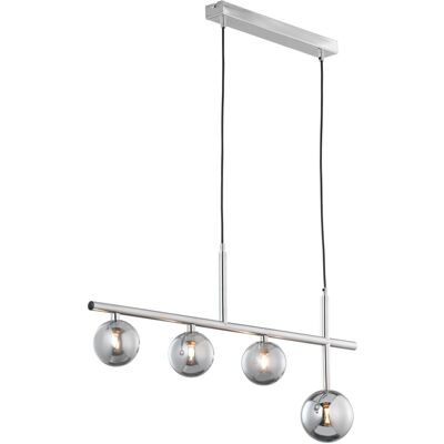 Jupiter Lampada Sospesa Neptun Nichel Vetro Fumé 4xg9 Jupiter Lampada Sospesa Neptun Nichel Vetro Fumé 4xg9