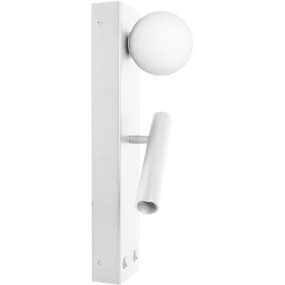 BENEITO FAURE Sphere Alp Wall Applique Led 20w 2700k 360° Fascio Luce Faretto Orientabile Comfort Visivo Ugr19 Colore Bianco Opaco - Beneito & Faure BENEITO FAURE Sphere Alp Wall Applique Led 20w 2700k 360° Fascio Luce Faretto Orientabile Comfort Visivo Ugr19 Colore Bianco Opaco - Beneito & Faure
