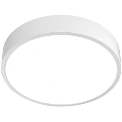 ITALUX Plafoniera Minimal Bianca 40cm Led 32w Cct Ip44 ITALUX Plafoniera Minimal Bianca 40cm Led 32w Cct Ip44
