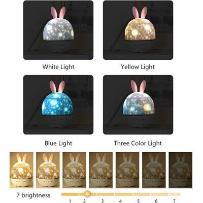 OEM Lampada Proiettore Di Stelle Con Luce Notturna Per Bambini, Luce Notturna Musicale Rotante A 360° + Timer + Telecomando + 6 Colori, Luce Notturna A Led Con Cielo Stellato Per Bambini OEM Lampada Proiettore Di Stelle Con Luce Notturna Per Bambini, Luce Notturna Musicale Rotante A 360° + Timer + Telecomando + 6 Colori, Luce Notturna A Led Con Cielo Stellato Per Bambini
