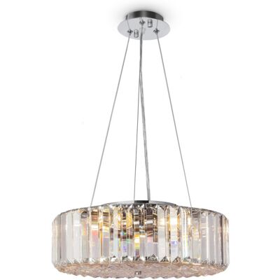 MAYTONI Plafoniera Cristallo Cromata Recinto 6xe27 40cm MAYTONI Plafoniera Cristallo Cromata Recinto 6xe27 40cm