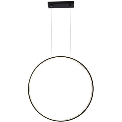 SHILO Lampada A Sospensione Ring Nero Ø87 Led 27w 3000k SHILO Lampada A Sospensione Ring Nero Ø87 Led 27w 3000k