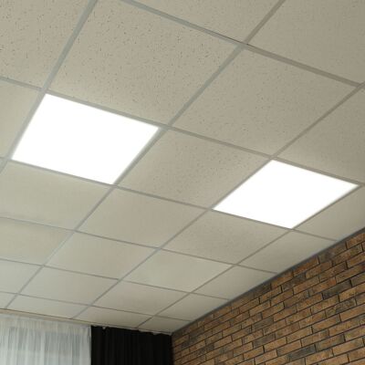 ETC-SHOP - 2x LED Ceiling Panel - Struttura in alluminio ETC-SHOP - 2x LED Ceiling Panel - Struttura in alluminio