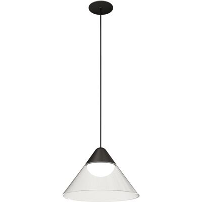 BENEITO FAURE Lampada A Sospensione Led Ark Beneito & Faure 6w 2700k 90º Nero/grigio, Design Conico Per Interni - Illuminazione Elegante BENEITO FAURE Lampada A Sospensione Led Ark Beneito & Faure 6w 2700k 90º Nero/grigio, Design Conico Per Interni - Illuminazione Elegante