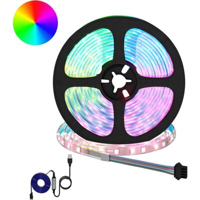 VIDAXL Striscia Led 2 Pz Nero E Trasparente Rame E Plastica VIDAXL Striscia Led 2 Pz Nero E Trasparente Rame E Plastica