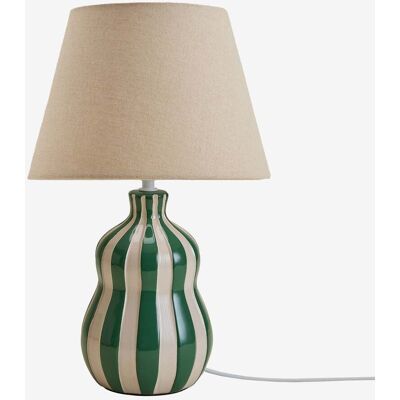 SKLUM Lampada Da Tavolo ↑40 Cm In Ceramica E Lino Jolira SKLUM Lampada Da Tavolo ↑40 Cm In Ceramica E Lino Jolira