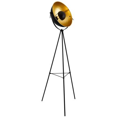 HELLOSHOP26 Lampada Da Terra Moderna Treppiede Design Lampada Da Terra E27 Metallo Altezza 158 Cm Ottone Nero 030005253 HELLOSHOP26 Lampada Da Terra Moderna Treppiede Design Lampada Da Terra E27 Metallo Altezza 158 Cm Ottone Nero 030005253